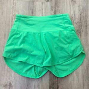 Lululemon Women's Neon Green Athletic Shorts